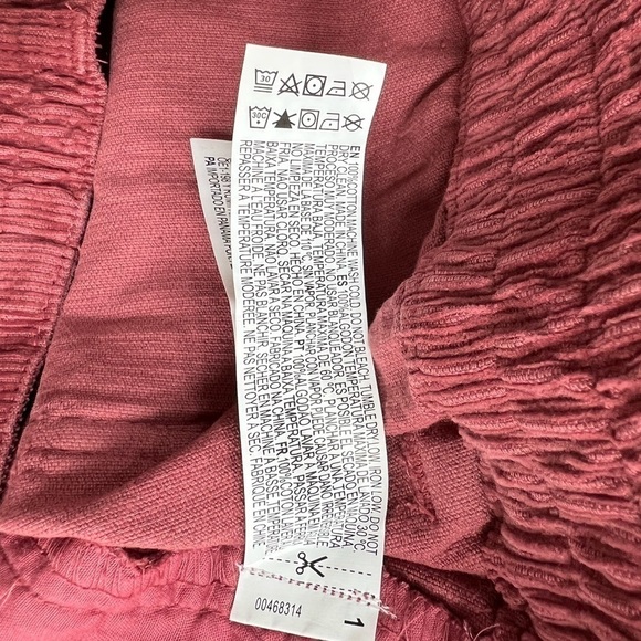 Forever 21 Womens dark peach pleated corduroy pants size L - Picture 7 of 7